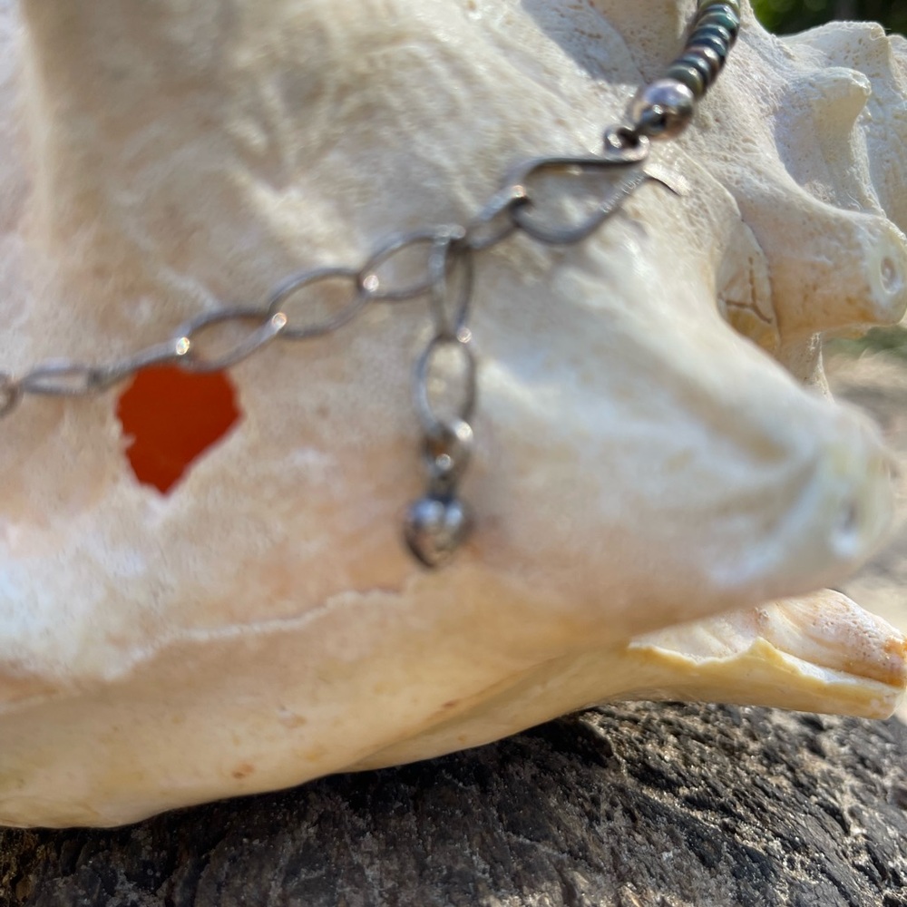 JAY KING Sterling Silver Golden Dragon Mountain Turquoise Bead Necklace - Picture 4 of 4